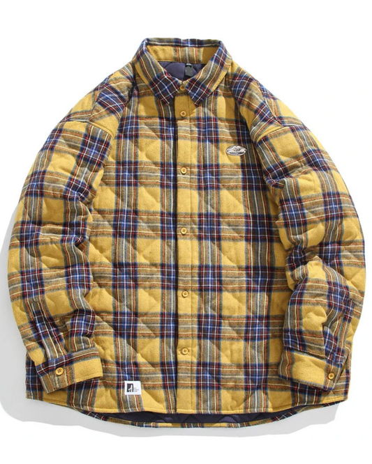 Axel | Vintage Og Varm Bomulds Vatteret Jakke