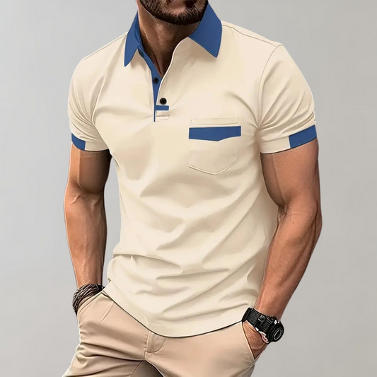 Daniel | Casual og Elegant Polo med Korte Ærmer