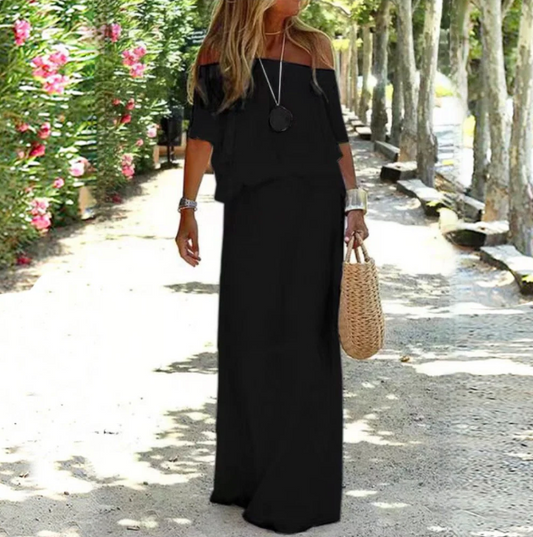 Alina | Stilfuld Off-Shoulder Sommerkjole