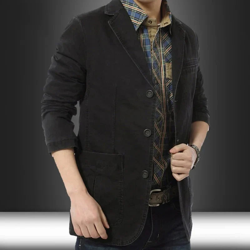 ZELANO I CASUAL BLAZER I BRITISK STIL - 65% RABAT!