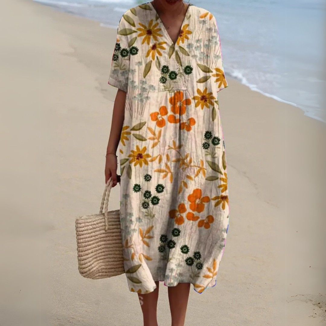 Epure | Elegant Blomstret Kjole Dame