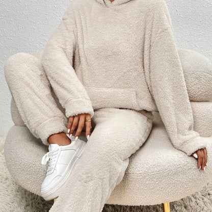 Ingrid | Dame Forårs Cozy Hættetrøje Loungewear Sæt
