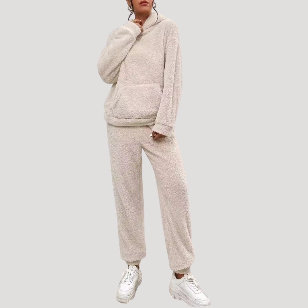 Ingrid | Dame Forårs Cozy Hættetrøje Loungewear Sæt