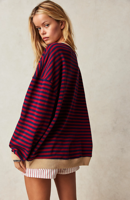 Lena | Oversized stribet sweater