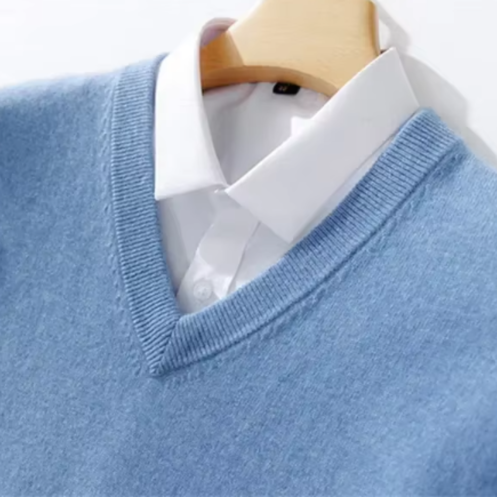 Mikkel | Elegant V-Hals Sweater Til Sommer