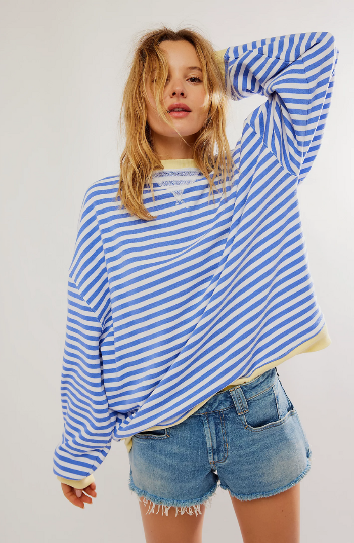 Lena | Oversized stribet sweater