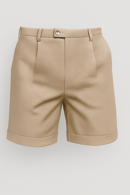 Adam | Lette Og Afslappede Beige Herreshorts Med Læg