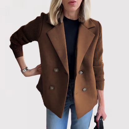 Celina | Jakke med strikkede ærmer