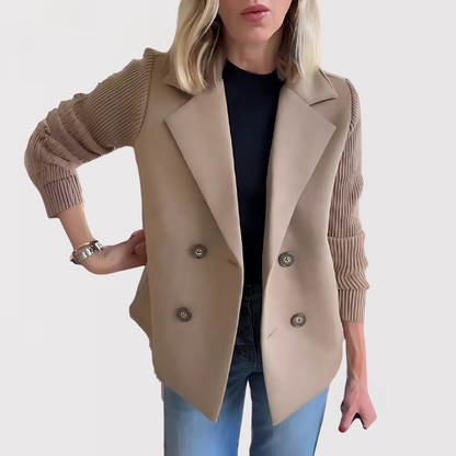 Celina | Jakke med strikkede ærmer