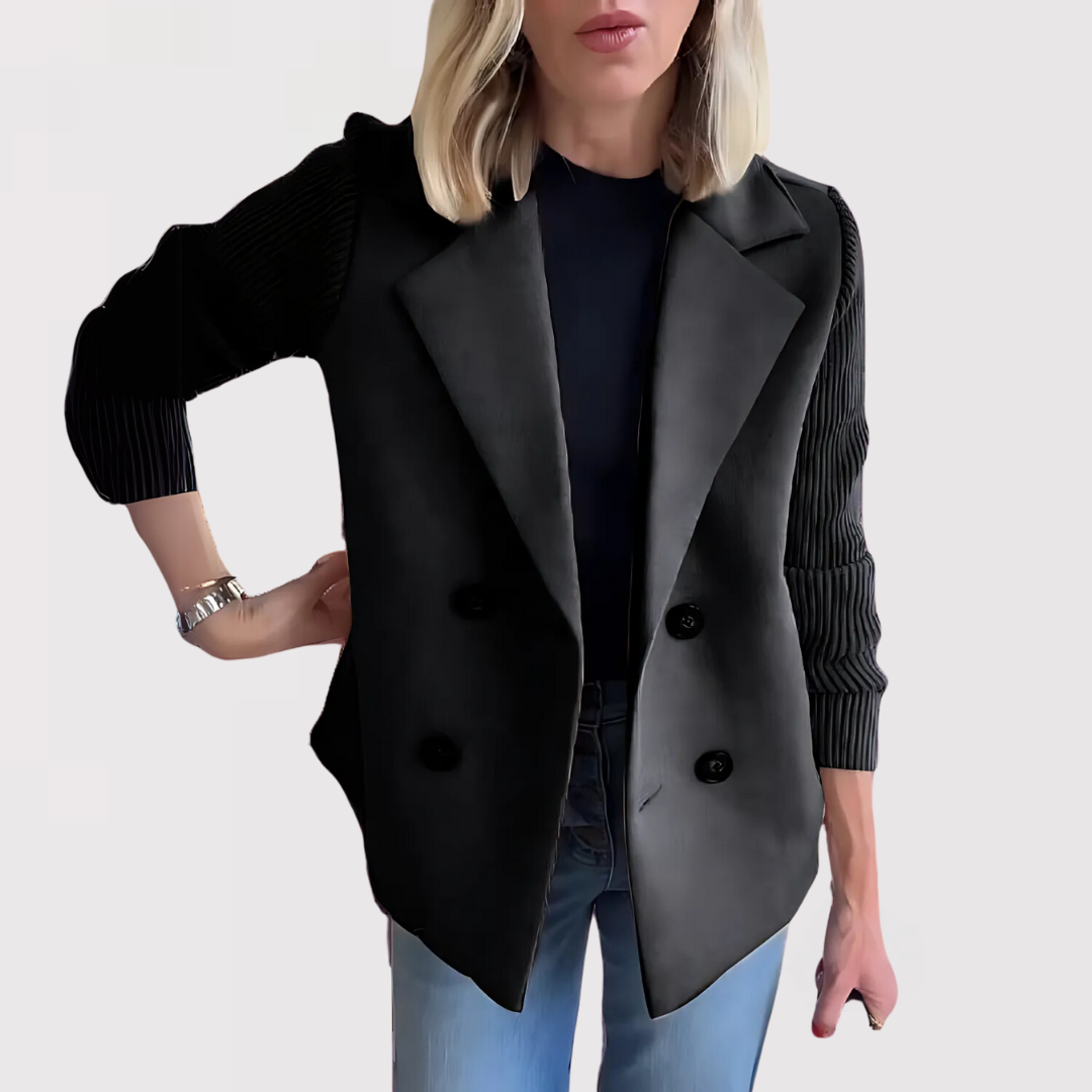 Celina | Jakke med strikkede ærmer