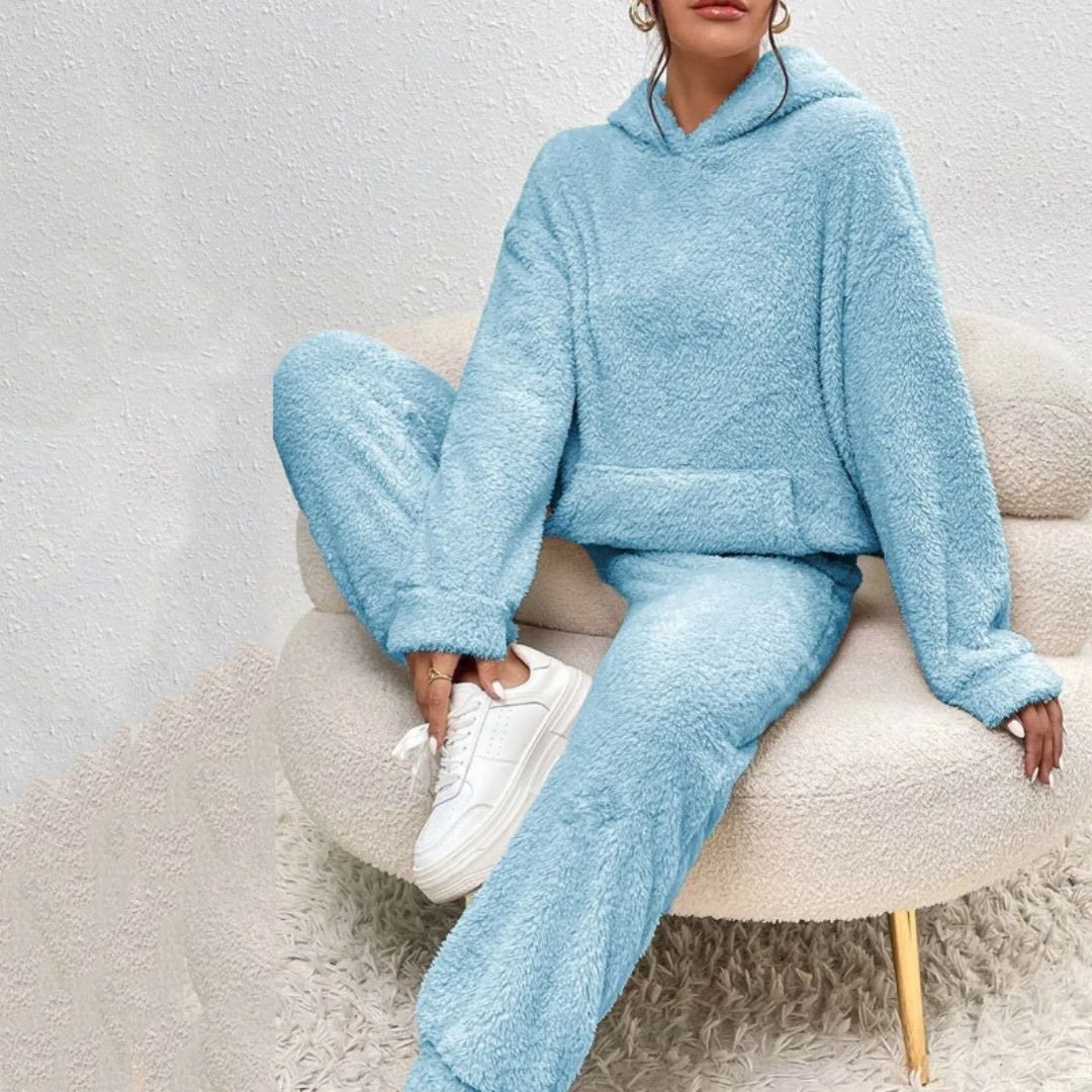 Ingrid | Dame Forårs Cozy Hættetrøje Loungewear Sæt
