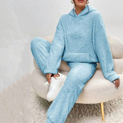 Ingrid | Dame Forårs Cozy Hættetrøje Loungewear Sæt