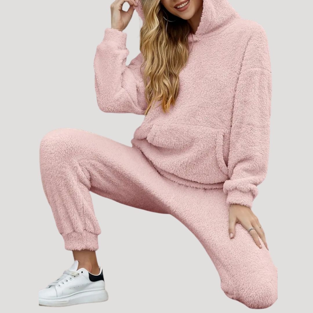 Ingrid | Dame Forårs Cozy Hættetrøje Loungewear Sæt