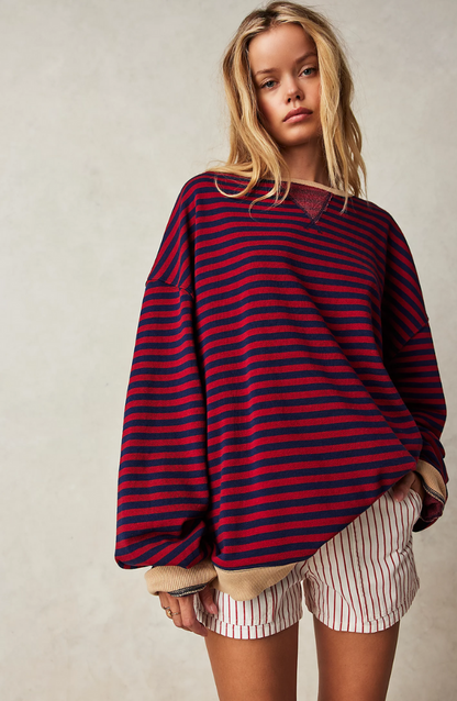 Lena | Oversized stribet sweater