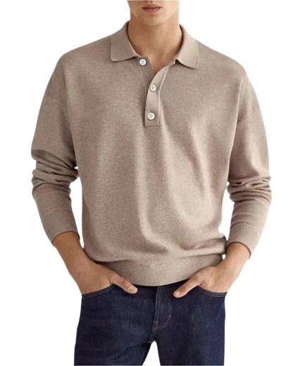 Henrik | Elegant Og Åndbar Polo Sweater
