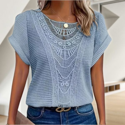 Ellie™ | Chic og elegant blondetop I 65% RABAT!