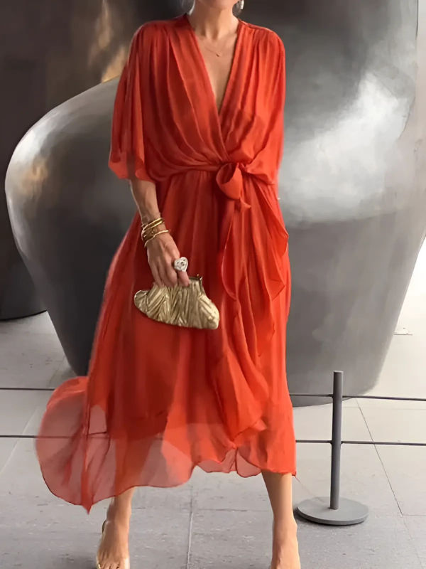 Louise | Elegant Slå-om Kjole