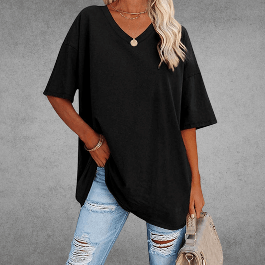 Nikita | Stilfuld Oversized V-Neck T-shirt