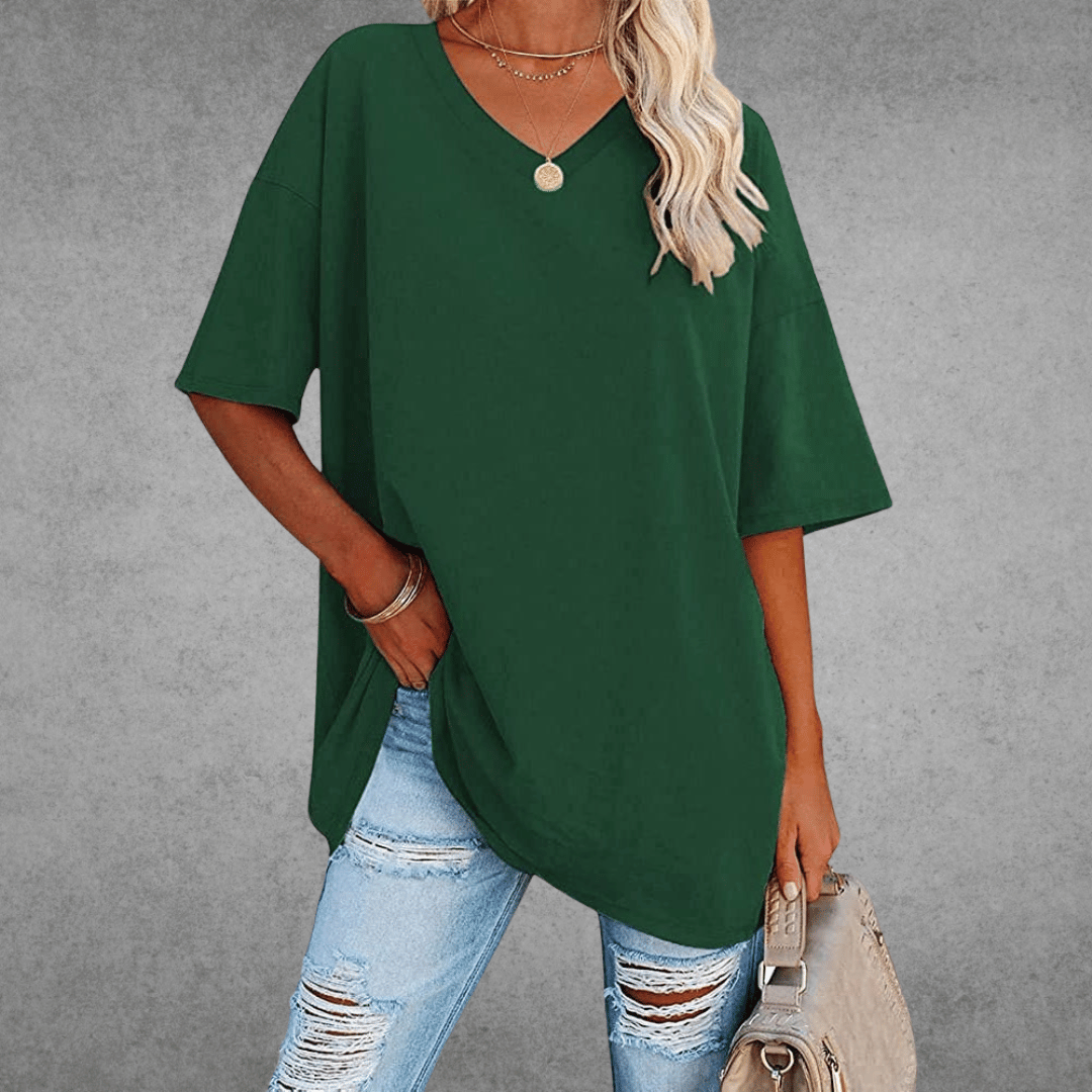 Nikita | Stilfuld Oversized V-Neck T-shirt