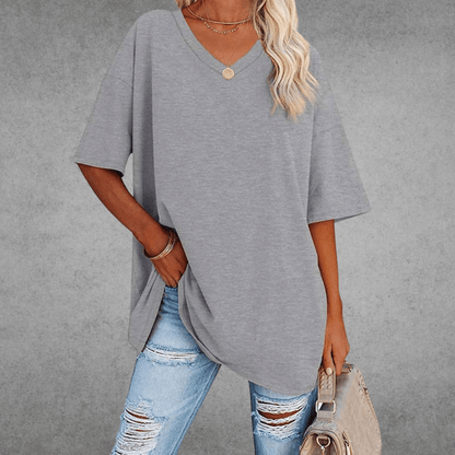 Nikita | Stilfuld Oversized V-Neck T-shirt