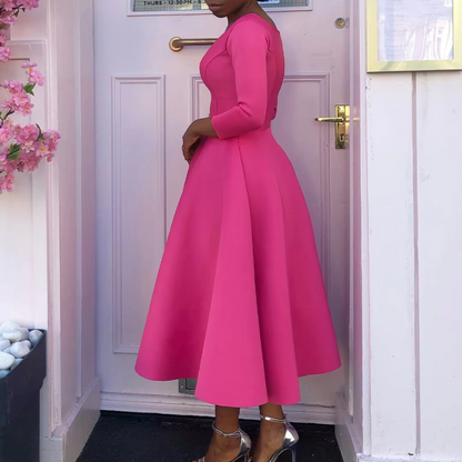 Monika | Elegant Kvinders A-formet Kjole til Fester