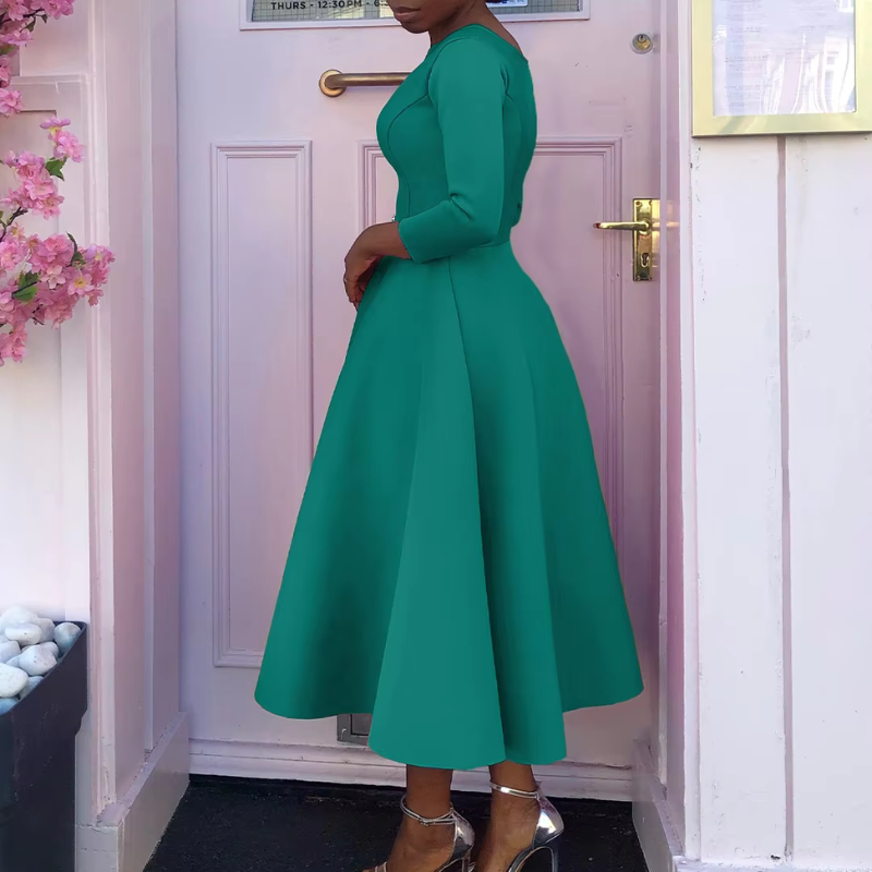 Monika | Elegant Kvinders A-formet Kjole til Fester