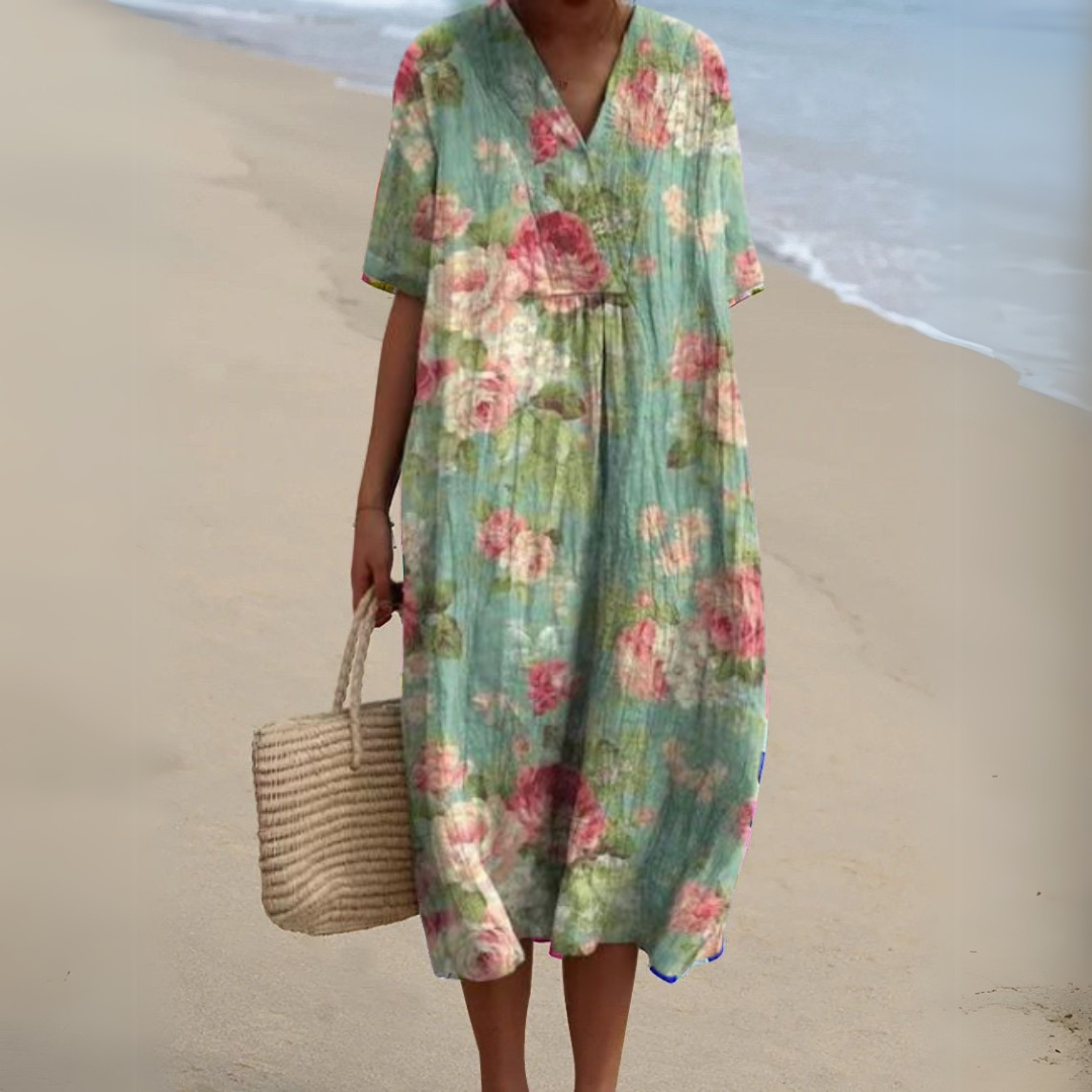 Epure | Elegant Blomstret Kjole Dame