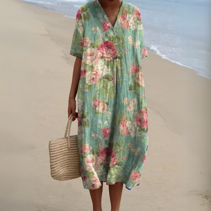 Epure | Elegant Blomstret Kjole Dame