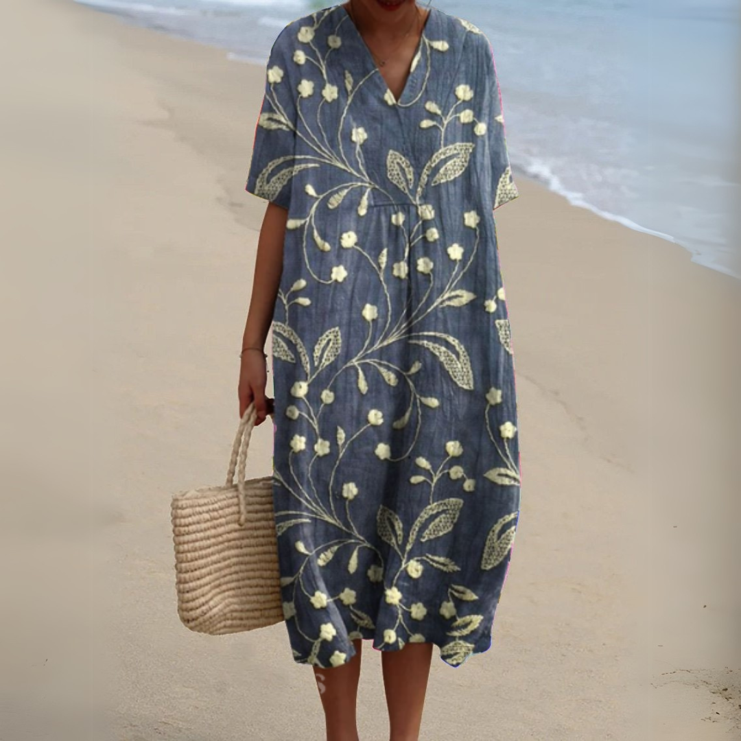 Epure | Elegant Blomstret Kjole Dame