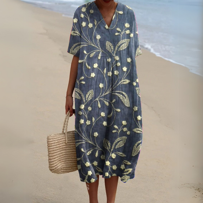 Epure | Elegant Blomstret Kjole Dame