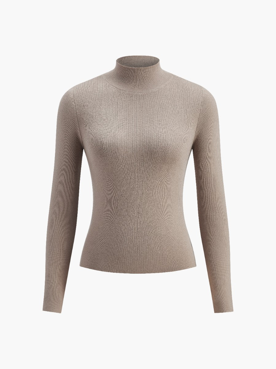 Cathrine | Dame Forårs Komfortabel Mock Neck Top