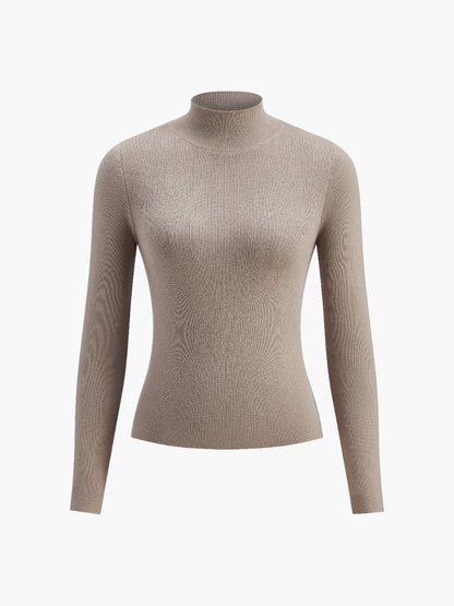 Cathrine | Dame Forårs Komfortabel Mock Neck Top
