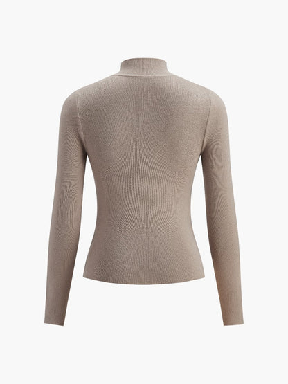 Cathrine | Dame Forårs Komfortabel Mock Neck Top