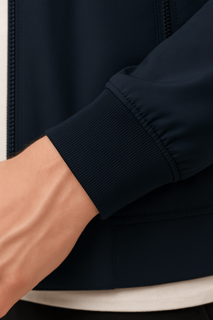 Marcus | Klassisk Og Stilfuld Mørkeblå Bomberjakke