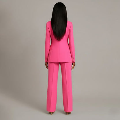 Silla | Chikt formelt jakkesæt med skræddersyet lang blazer til kvinder