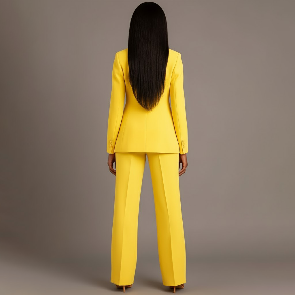 Silla | Chikt formelt jakkesæt med skræddersyet lang blazer til kvinder