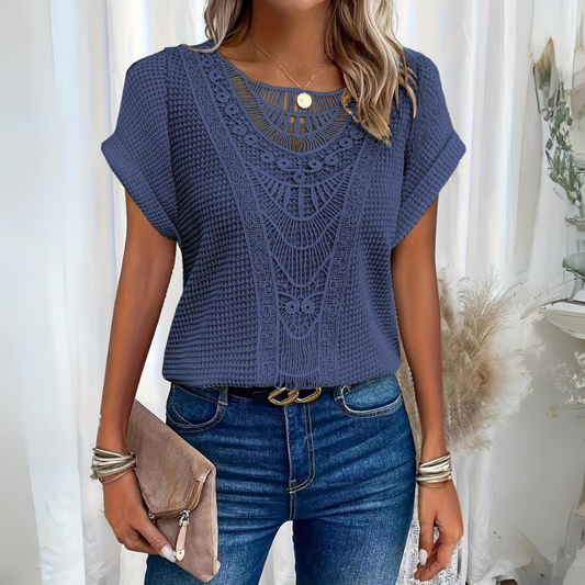 Ellie™ | Chic og elegant blondetop I 65% RABAT!