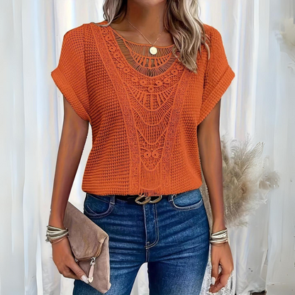 Ellie™ | Chic og elegant blondetop I 65% RABAT!