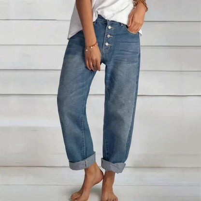 Kamilla | Stilfulde Loose-Fit High-Waist Jeans