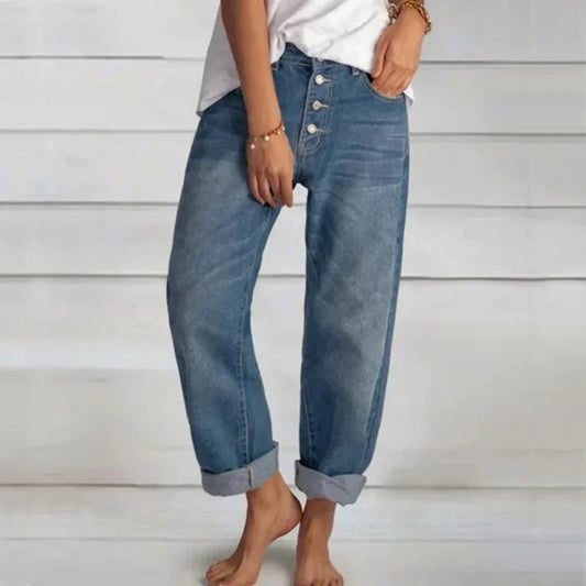 Kamilla | Stilfulde Loose-Fit High-Waist Jeans