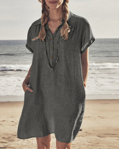 Malene | Stilfuld Sommerkjole Med Løstsiddende Pasform