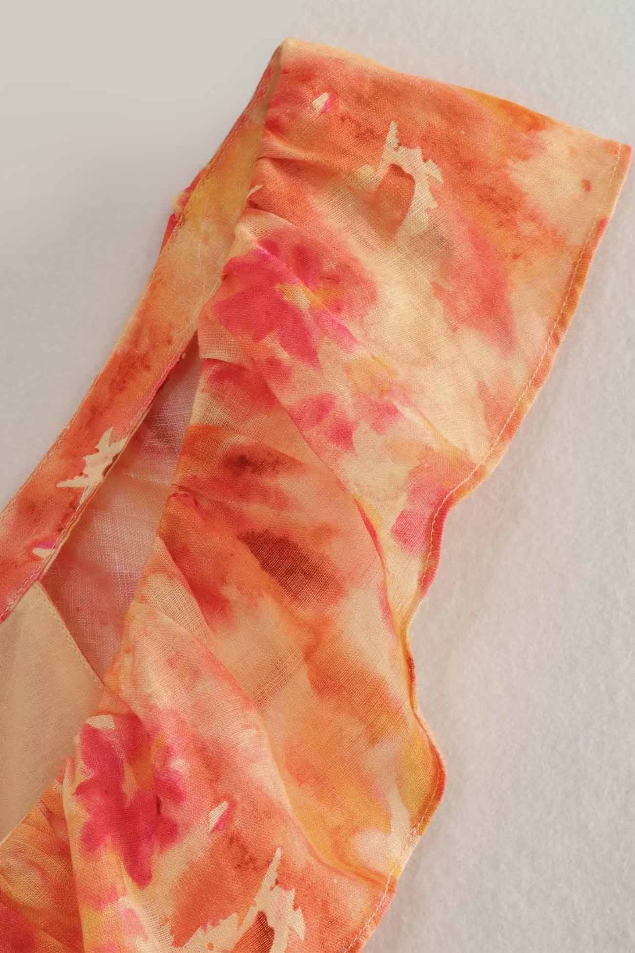 Charlotte | Blomstret Elegant Maxi Kjole Med Flæser