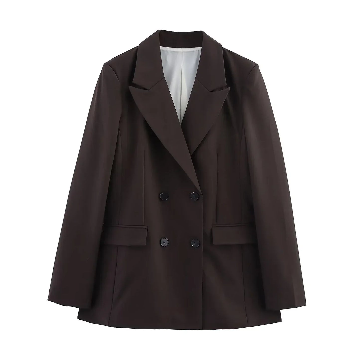 Nikoline | Elegant Formelt Sæt med Skræddersyet Lang Blazer til Dame