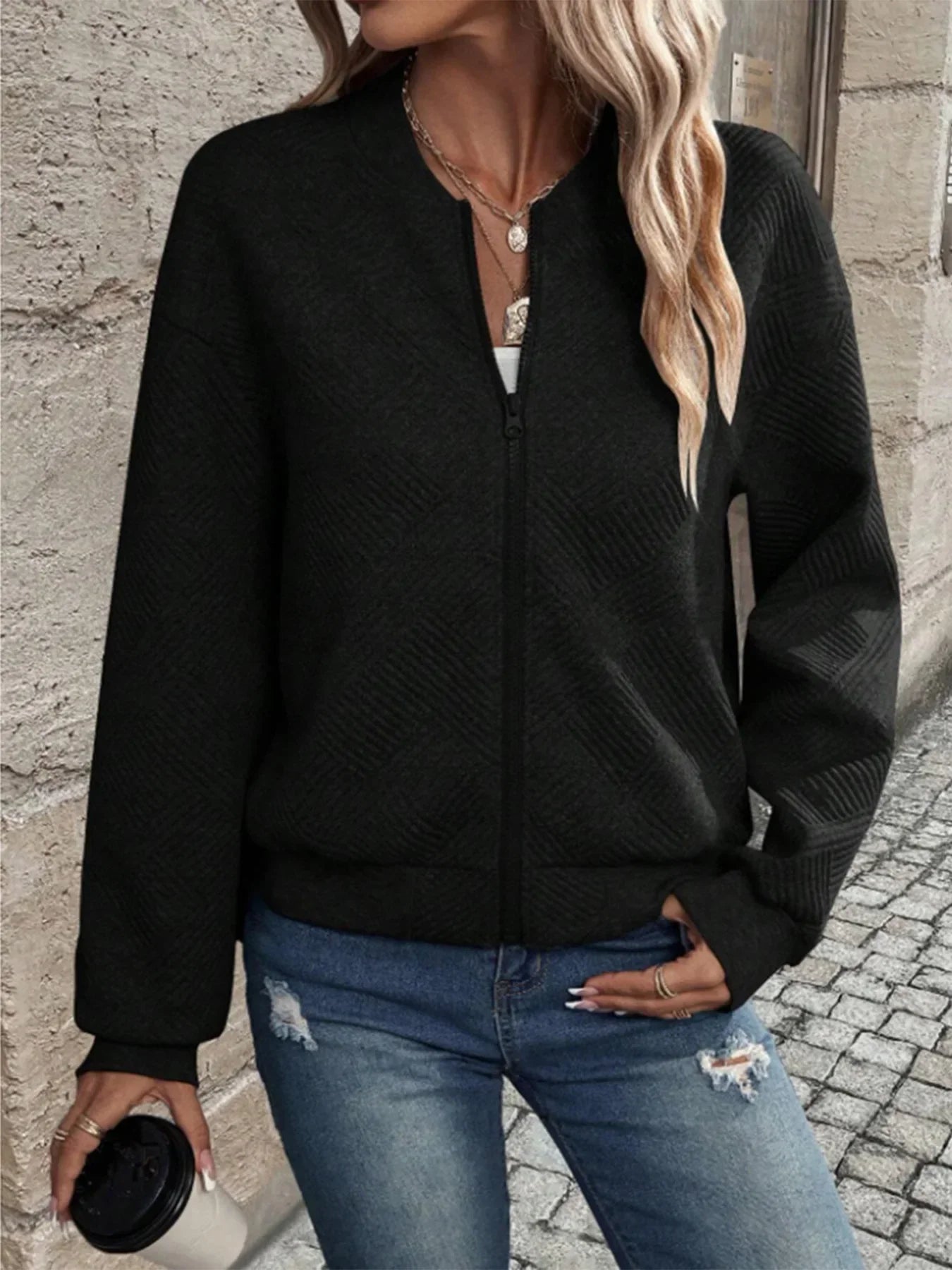 Felicia | Stilfuld Behagelig Bomberjakke