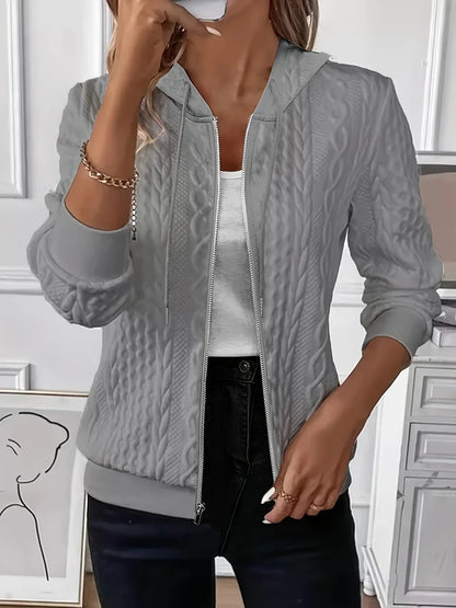 Lena | Hættetrøje med Lynlås