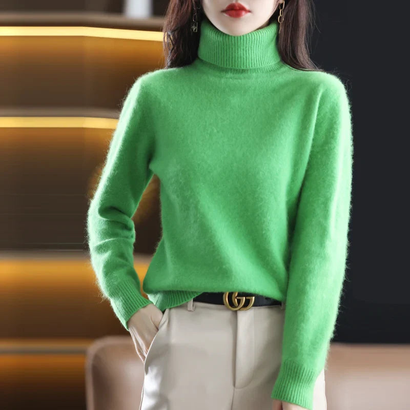 Grethe | Stilfuld Rullekrave Sweater