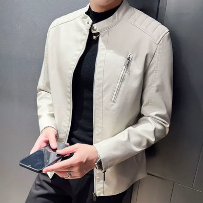 Mathias | Elegant Og Stilfuld Herre Læderjakke