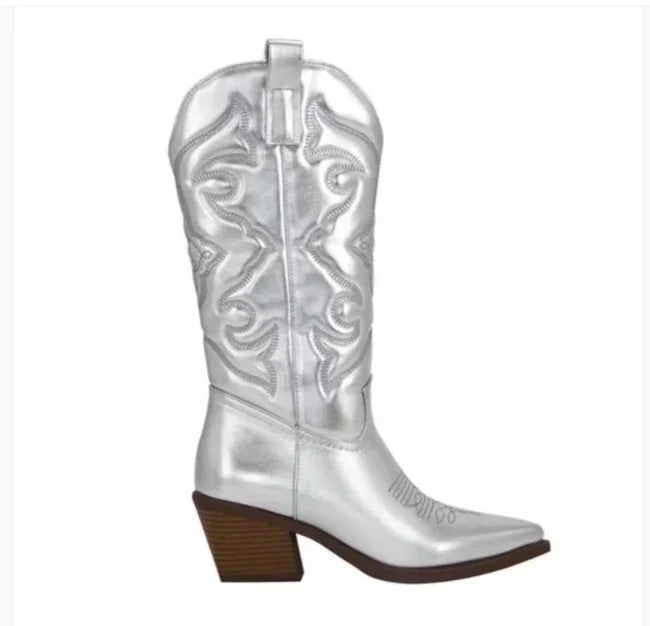 Katja | Dame Læder Knæhøje Støvler med Hæle