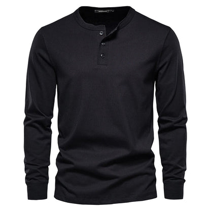 Lorenz | Stilfuld Og Behagelig Langærmet Henley-Shirt