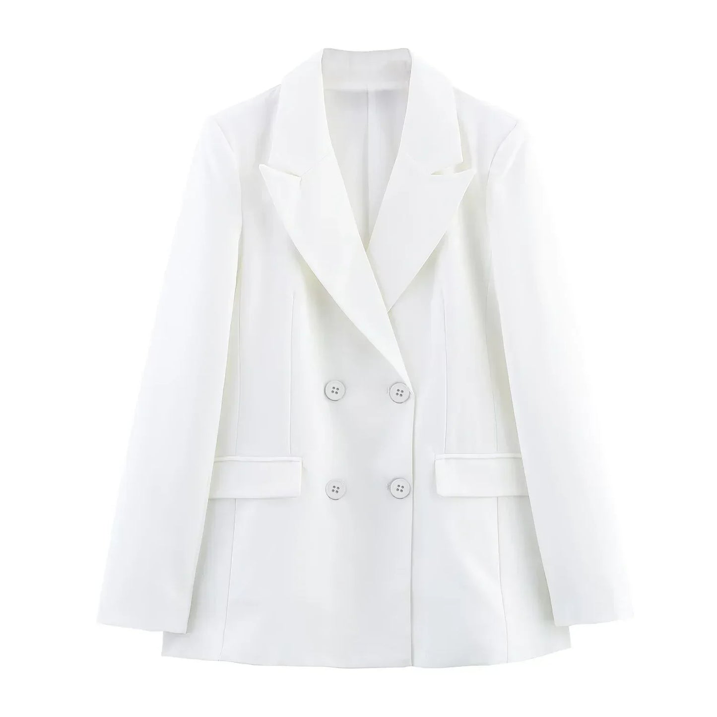 Nikoline | Elegant Formelt Sæt med Skræddersyet Lang Blazer til Dame